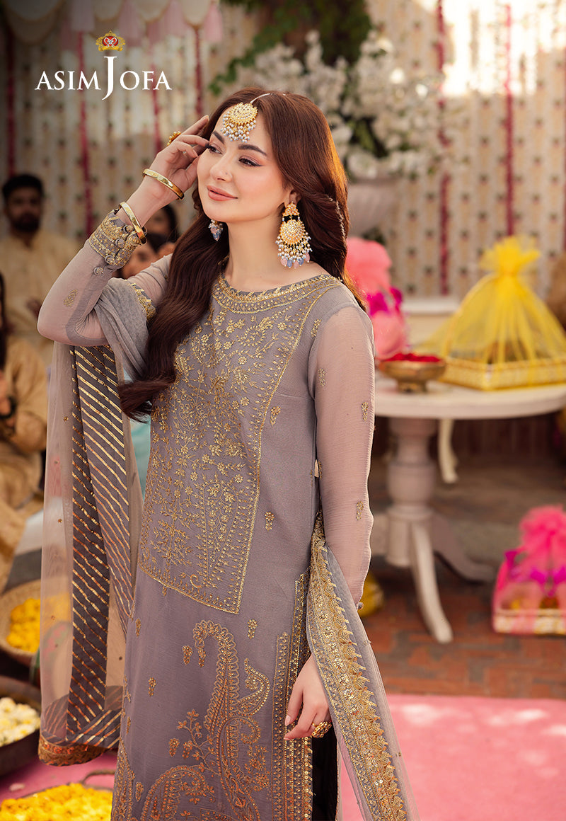 AJMJ-27 EMBROIDERED CHIFFON 3 PCS