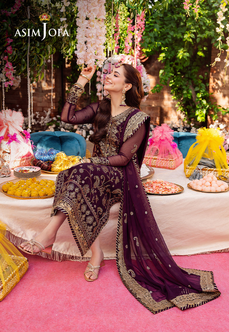 AJMJ-02 EMBROIDERED CHIFFON 3 PCS