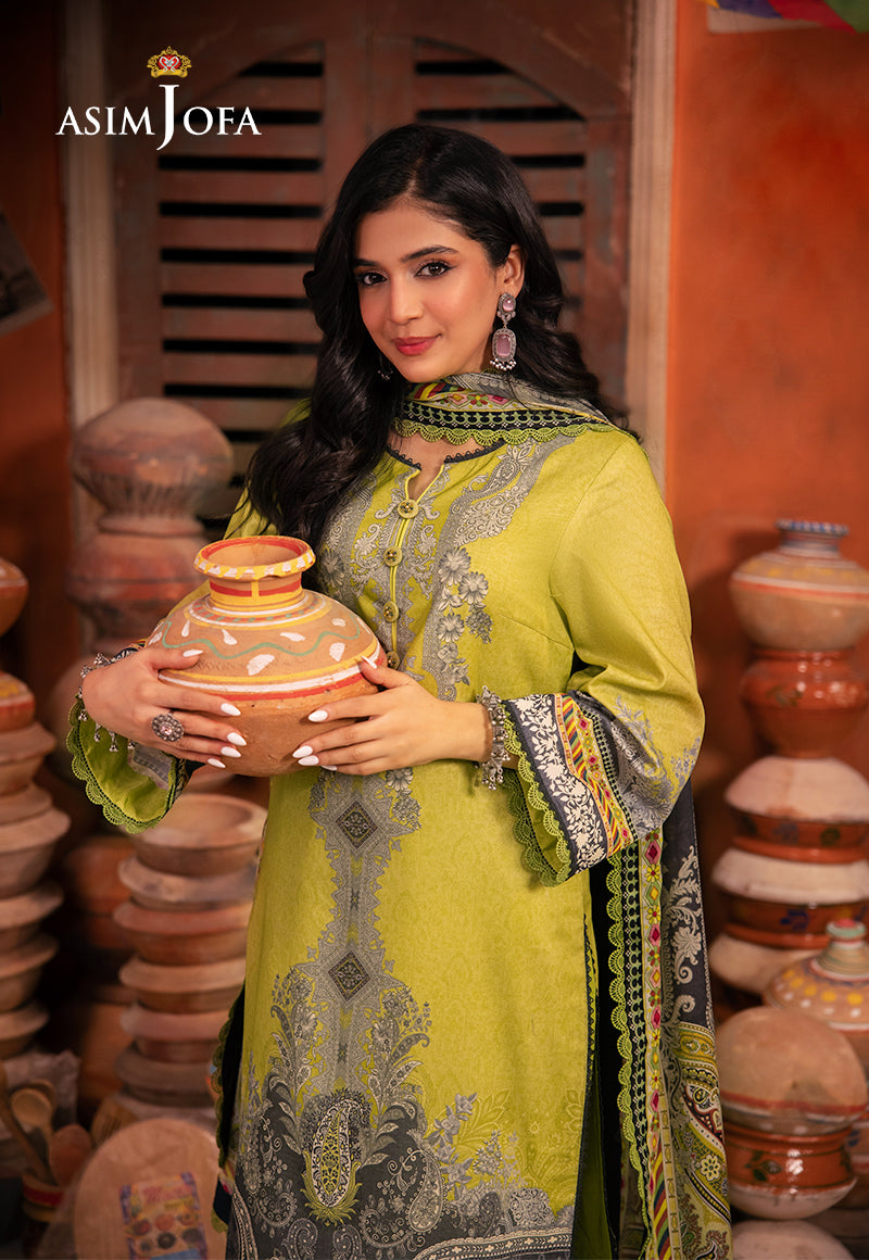 AJEL-01  PRINTED LAWN 3 PCS