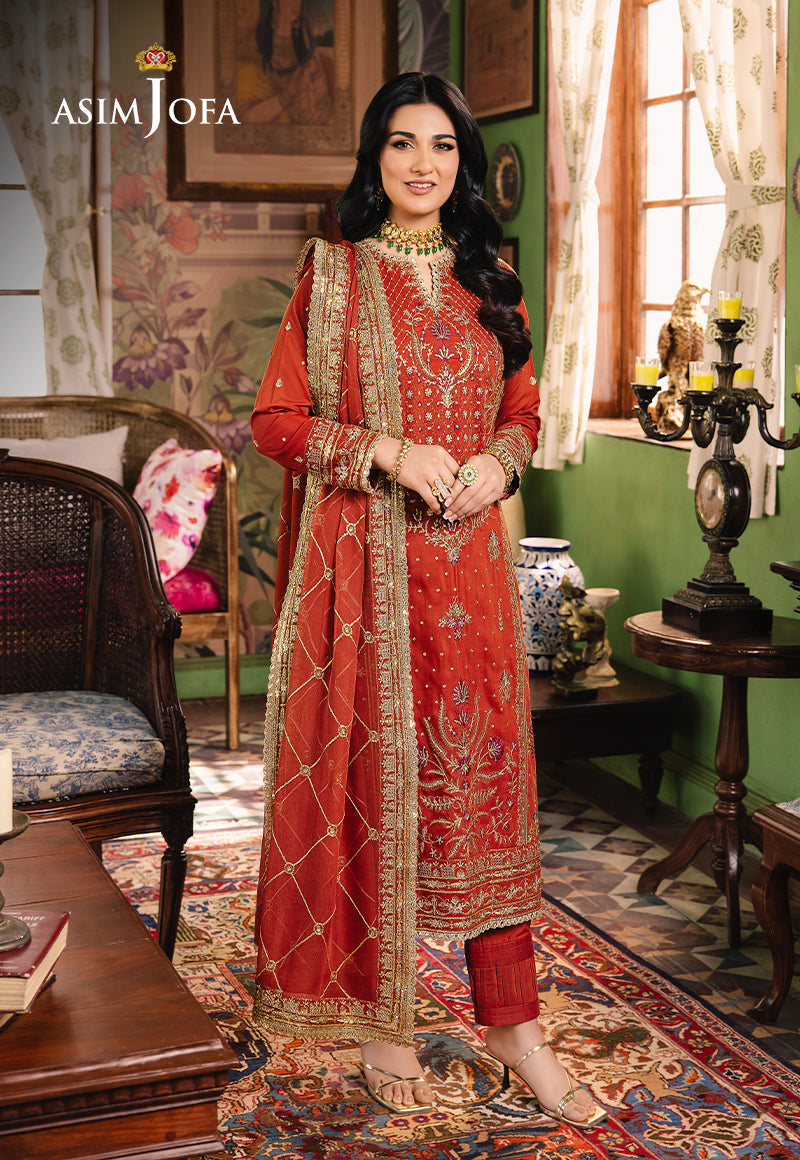 AJLP-04 EMBROIDERED TWISTED LAWN 3PCS