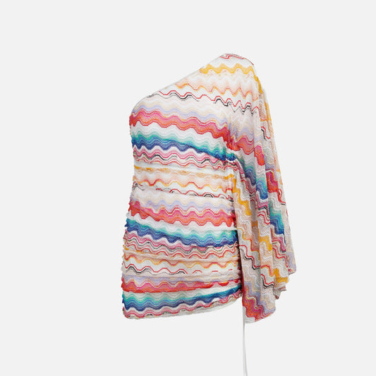 Missoni Short Coverup - Multicolor White Base