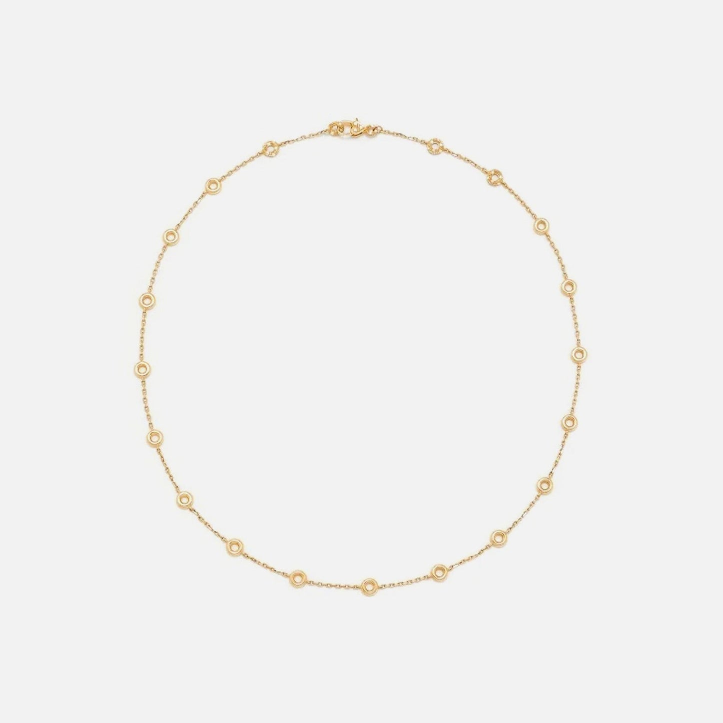 Yvonne Leon Mini Donuts Necklace - Gold / Diamonds