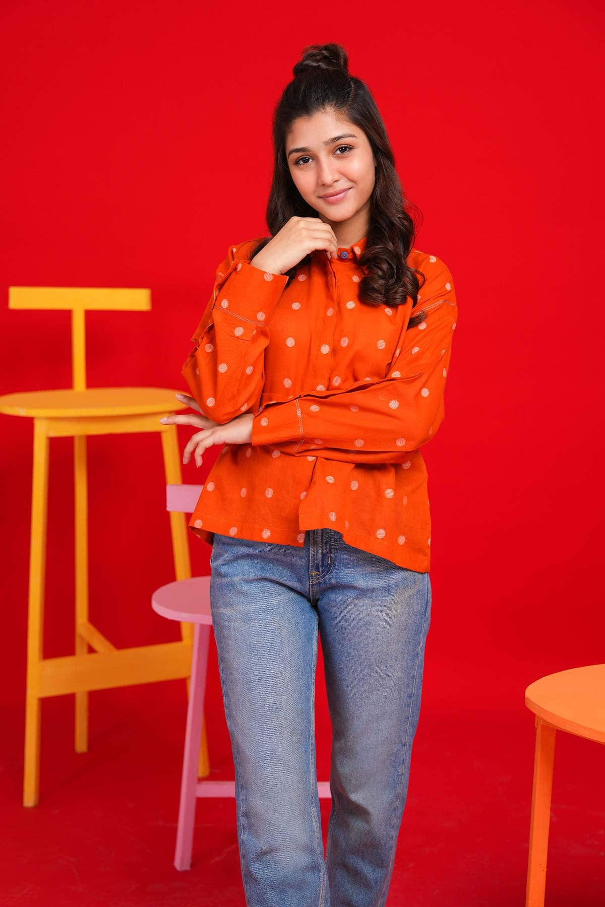 Dyed Cambric Shirt