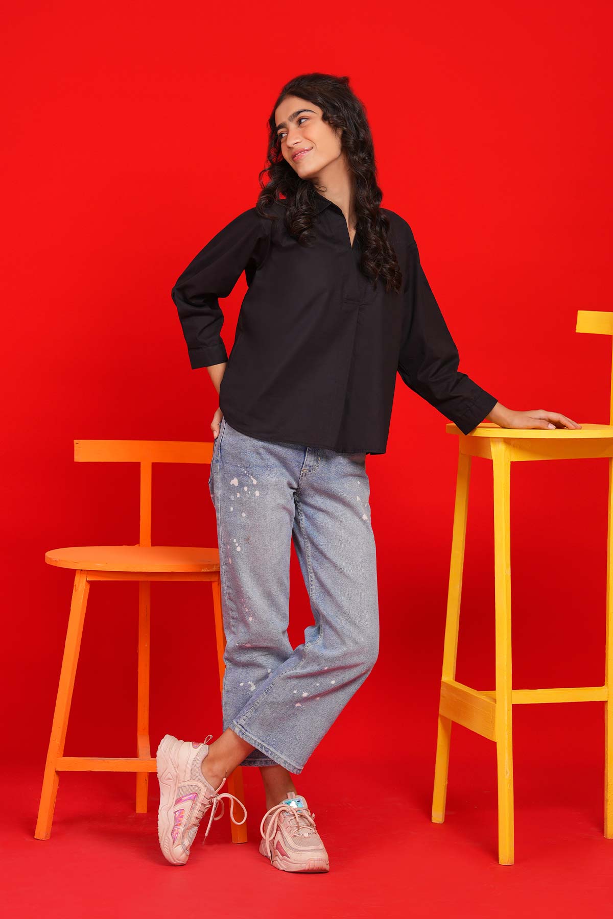 Dyed Cambric Shirt