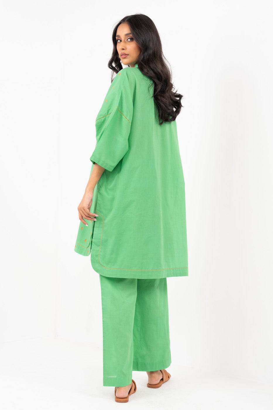 2 PC Embroidered Cambric Outfit
