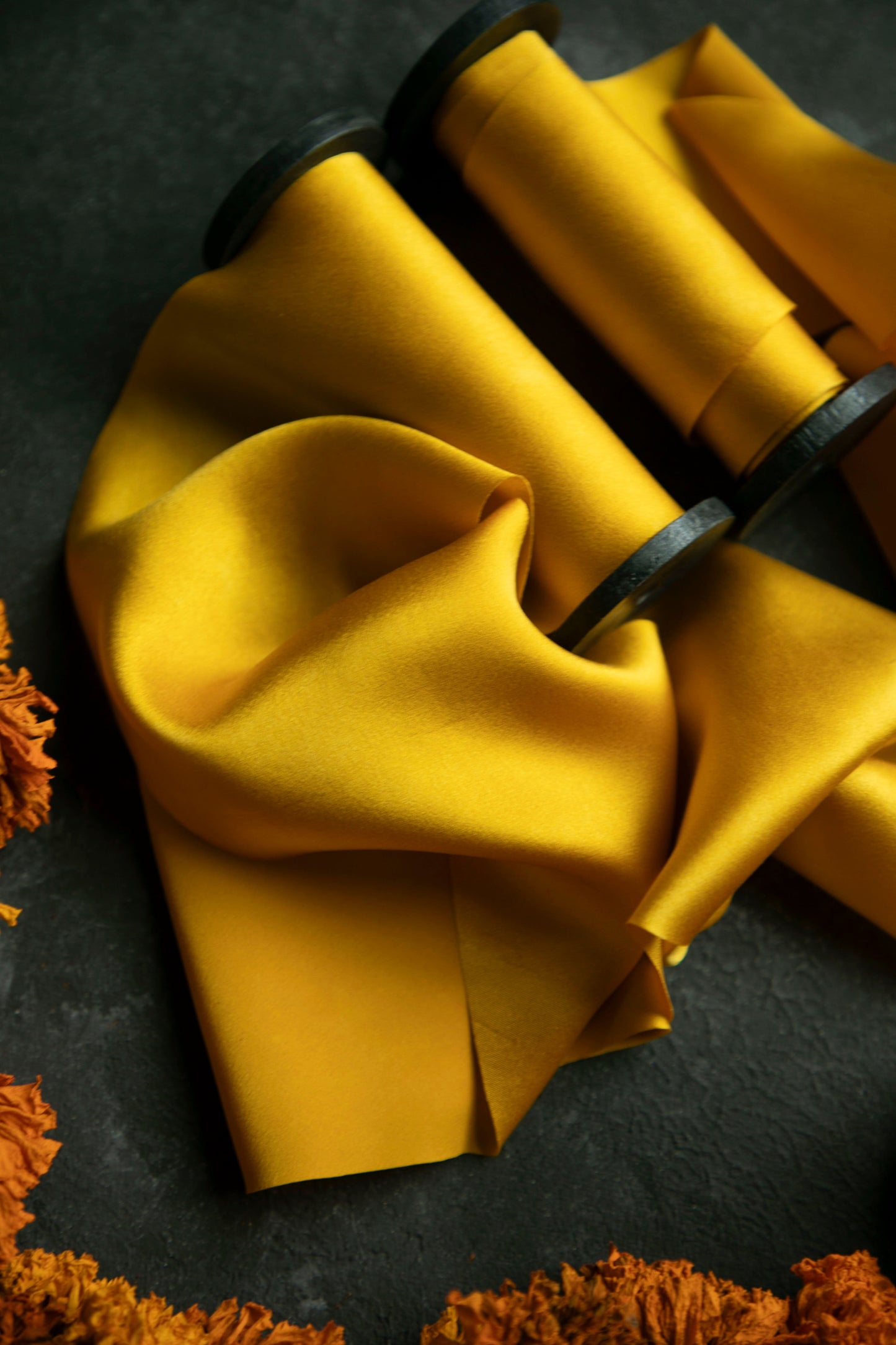 Marigold {SATIN} Silk Ribbon / LIMITED EDITION