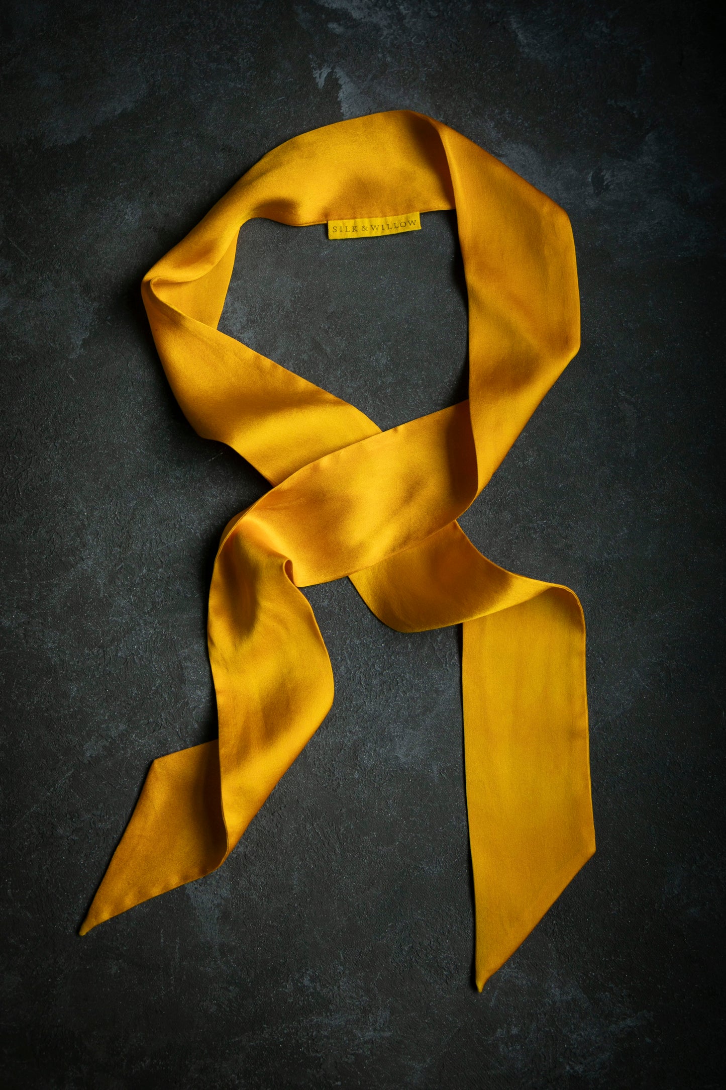 Plant Dyed Silk Twilly / Marigold