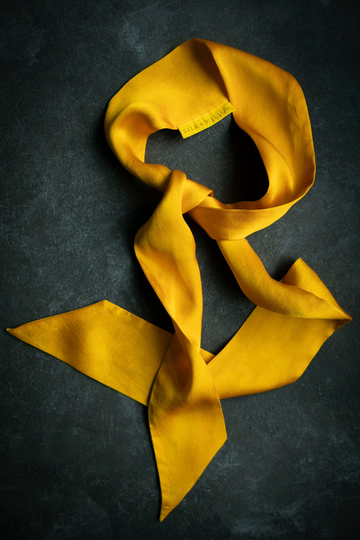 Plant Dyed Silk Twilly / Marigold