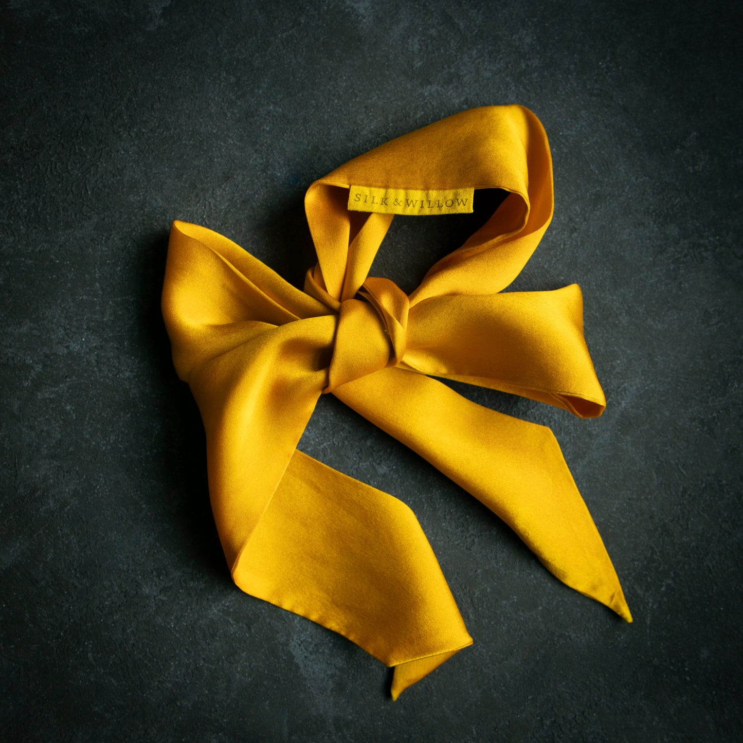 Plant Dyed Silk Twilly / Marigold