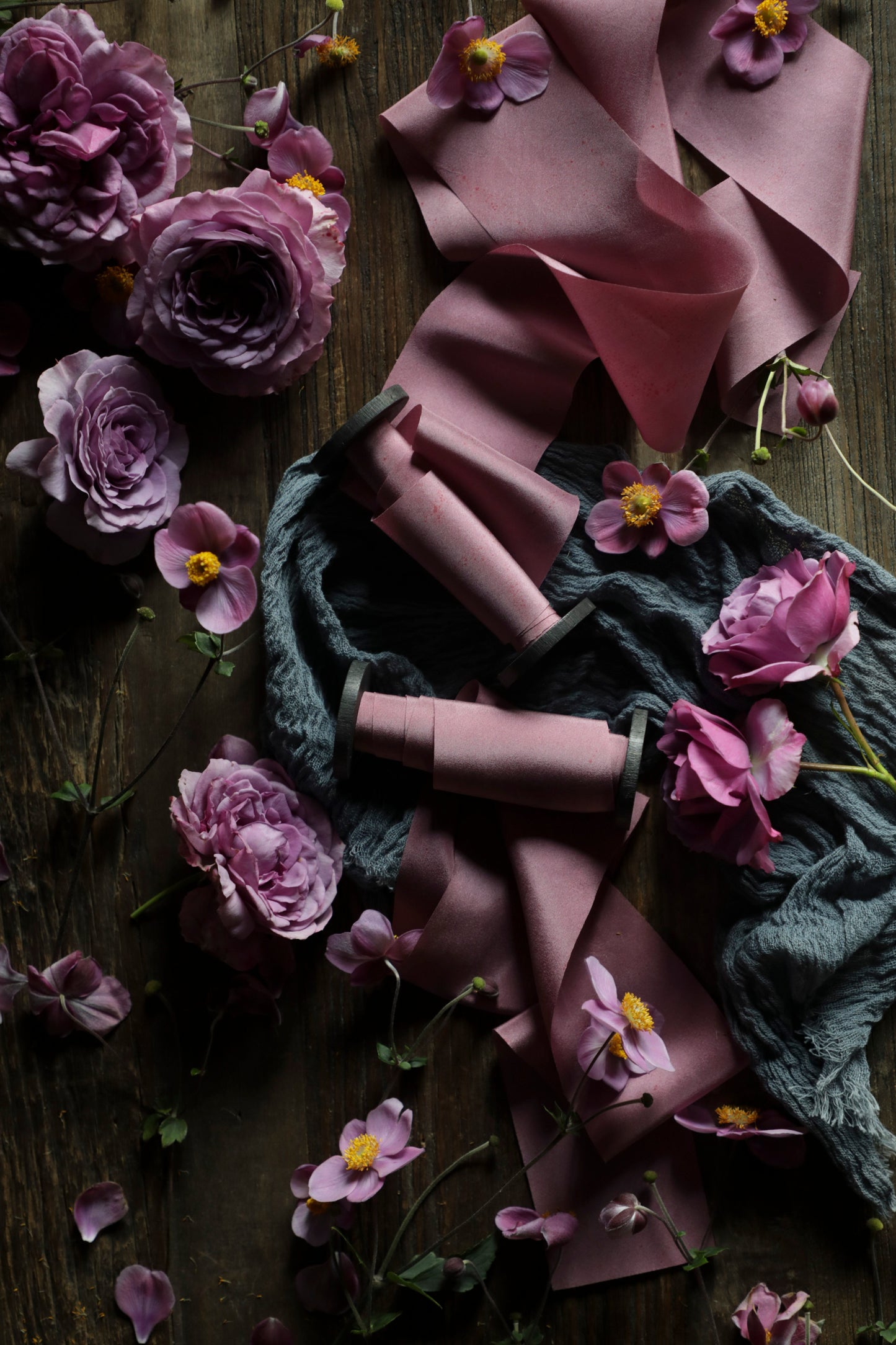 Misty Mauve Silk Ribbon