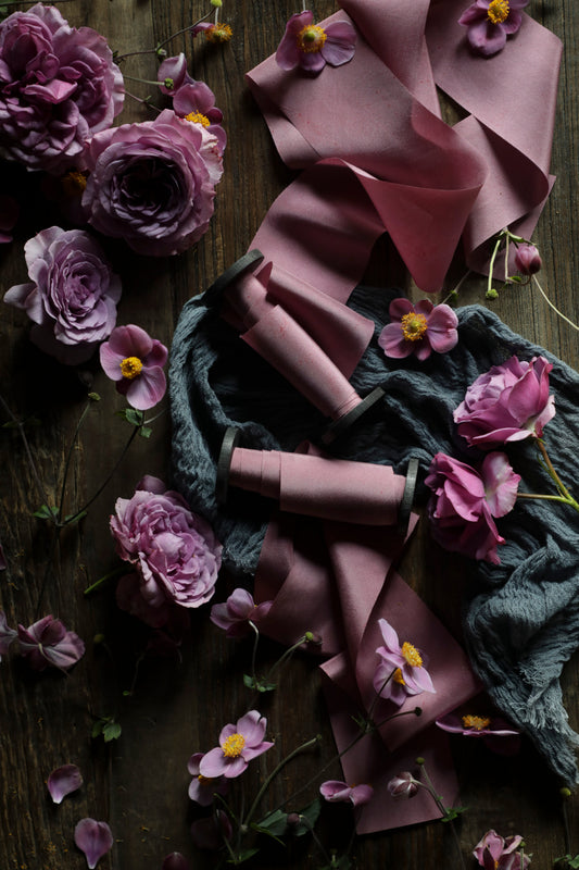 Misty Mauve Silk Ribbon