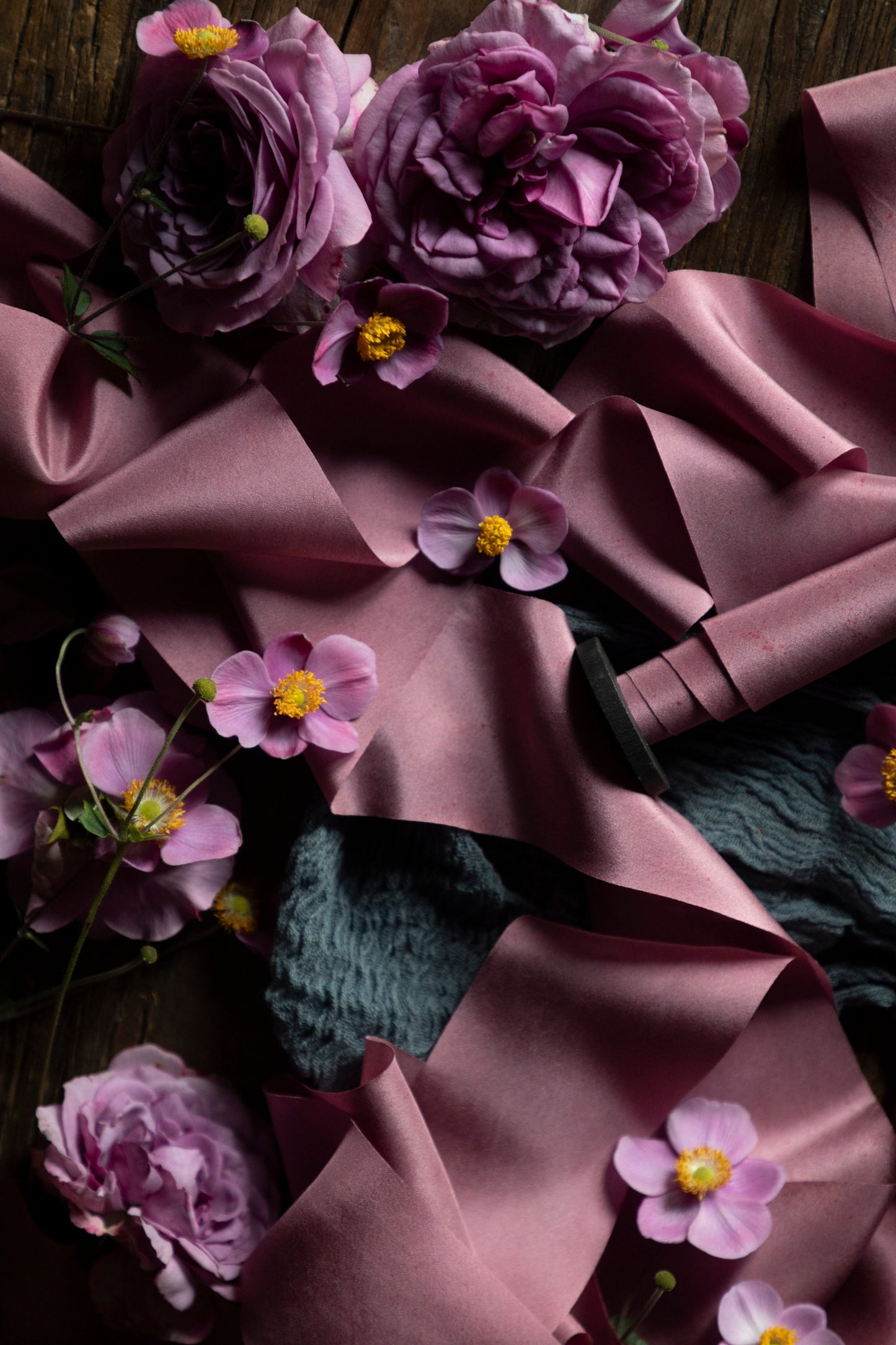 Misty Mauve Silk Ribbon