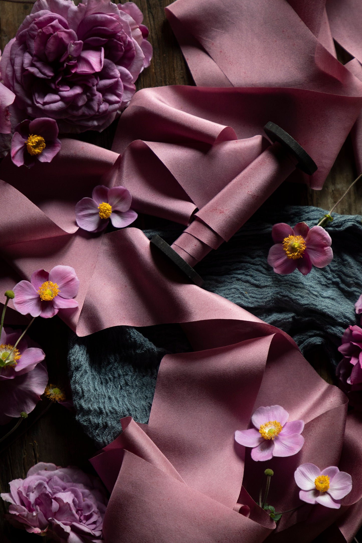 Misty Mauve Silk Ribbon