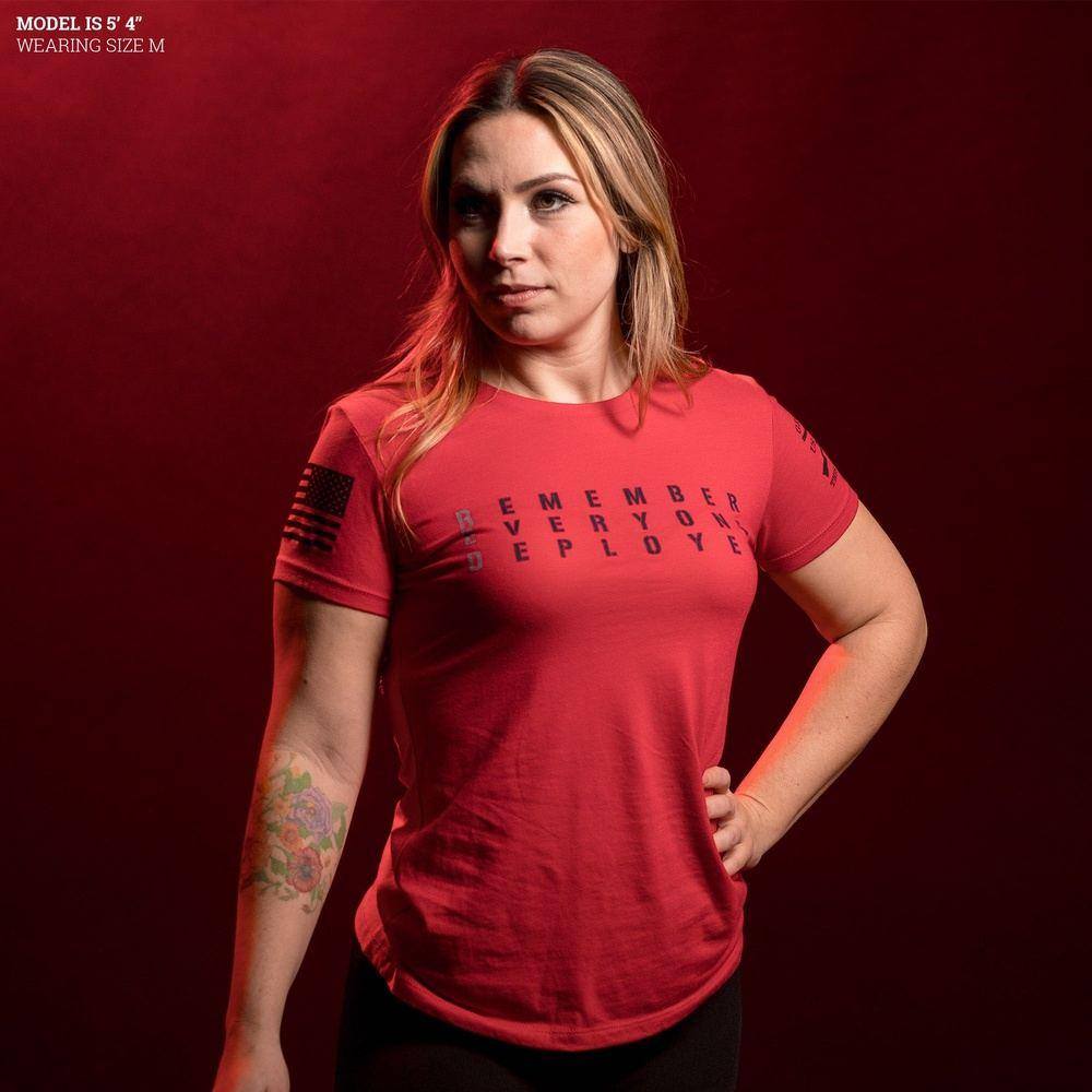 Women's RED Friday Slim Fit T-Shirt - Red