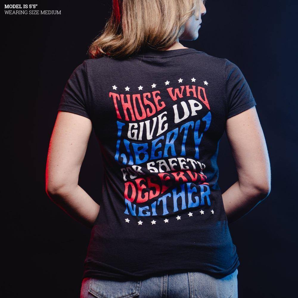 Women's Liberty V-Neck - Black