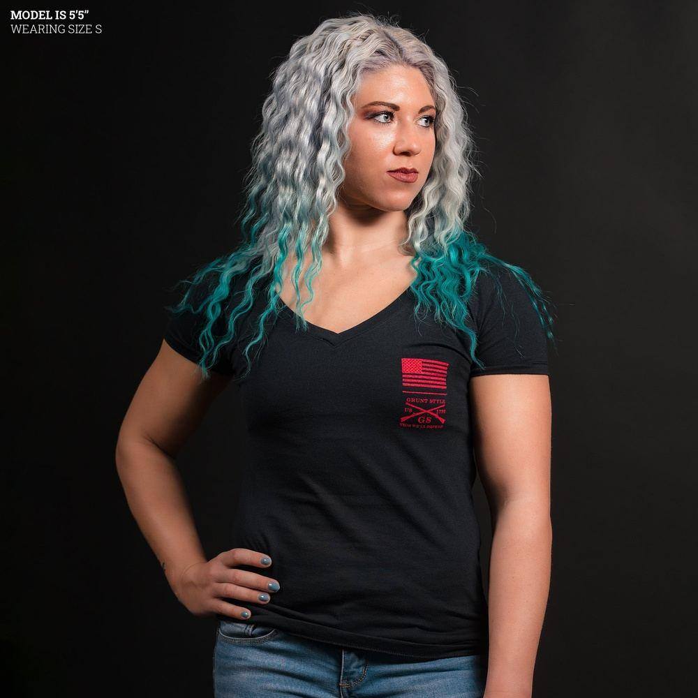 Women's From My Cold Dead Hands V-Neck - Black