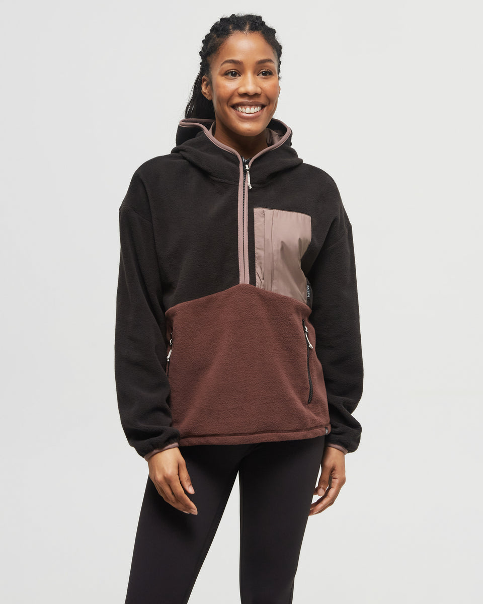 Recycled MicroFleece Contrast 1/4 Zip