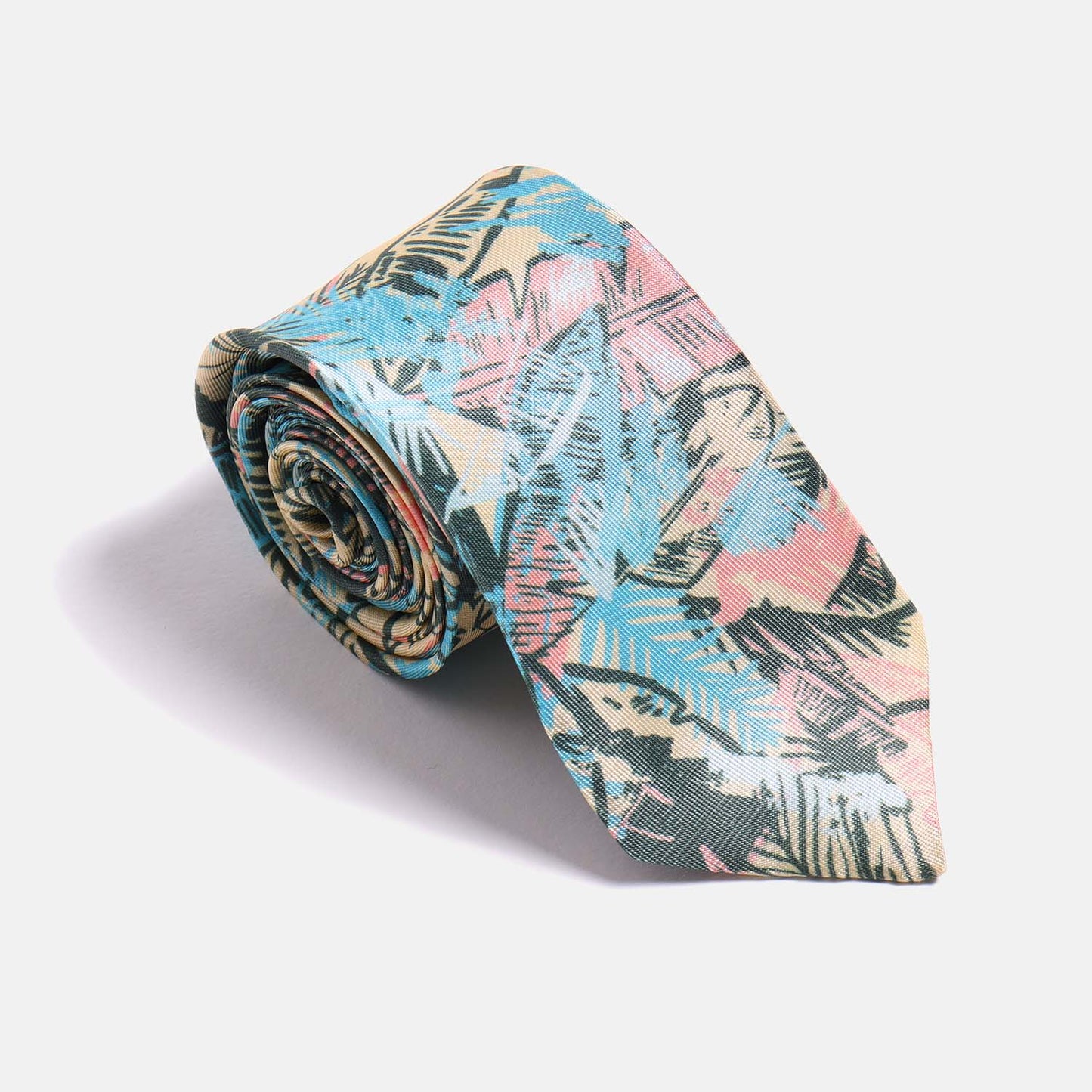 Gold Leaf Print Tie