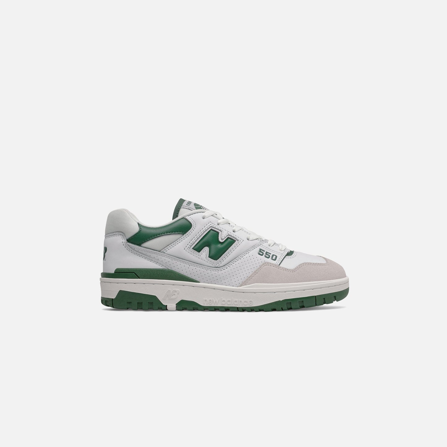 New Balance 550 - White / Team Forest Green
