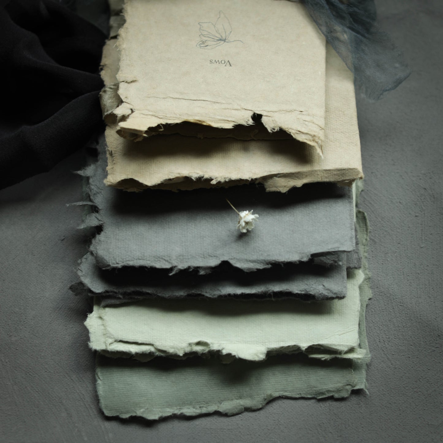COLORS / HANDMADE  PAPER / 8.5 x 11