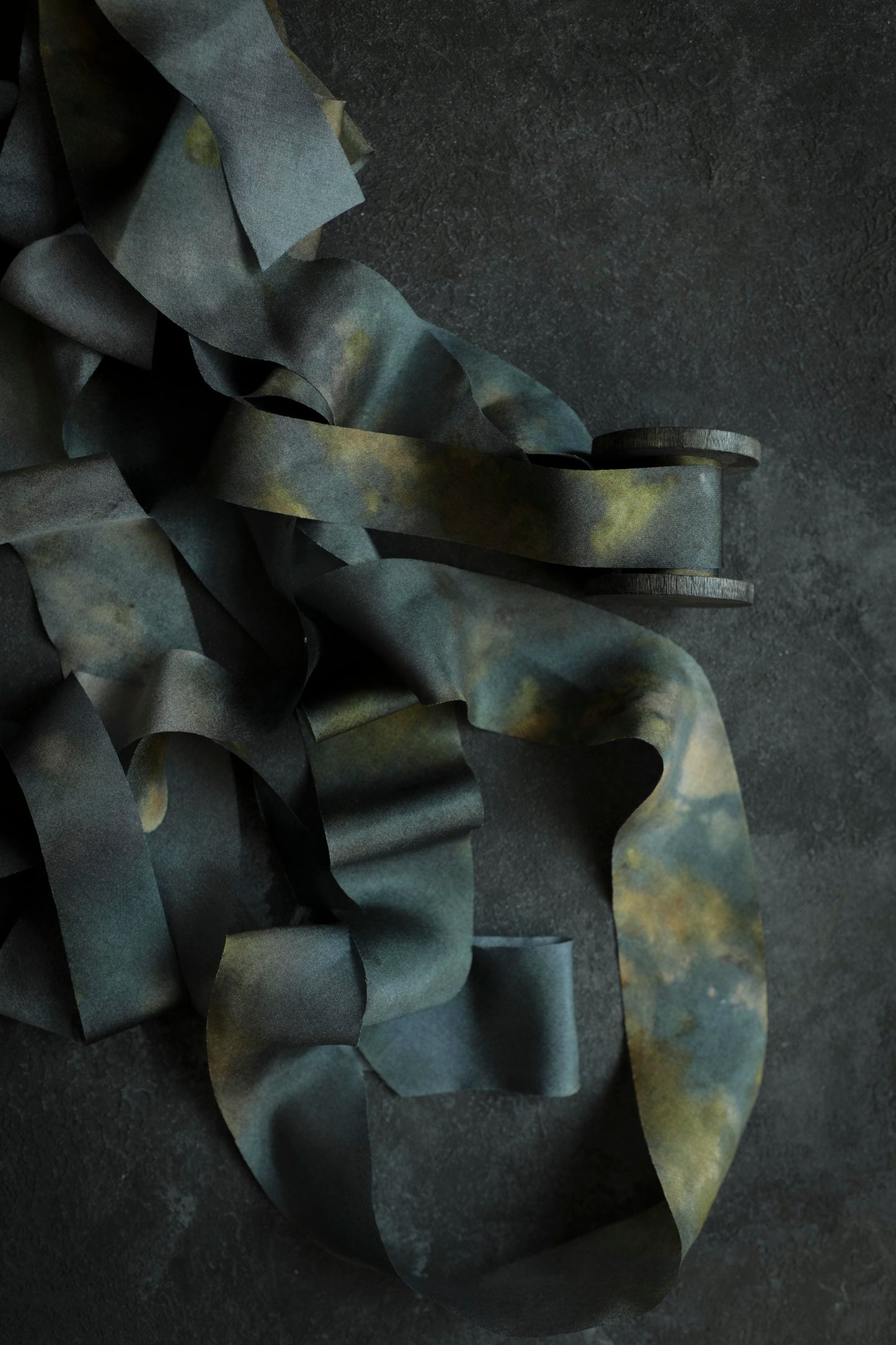 Botanical Print / Midnight Silk ribbon