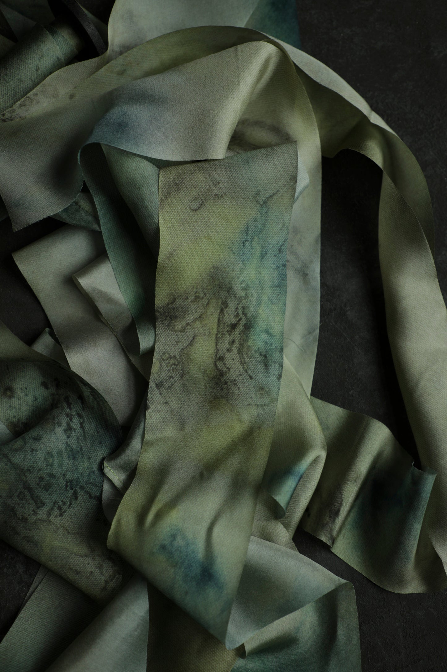 MISPRINT Botanical Print / Seascape Silk Ribbon