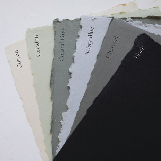 COLORS / HANDMADE  PAPER / 8.5 x 11