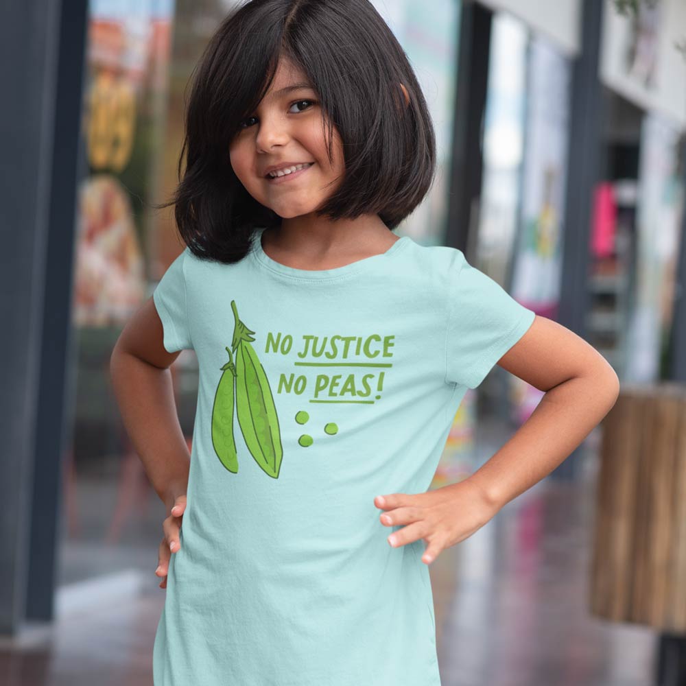 No Justice No Peas Onesie + Kids Tee