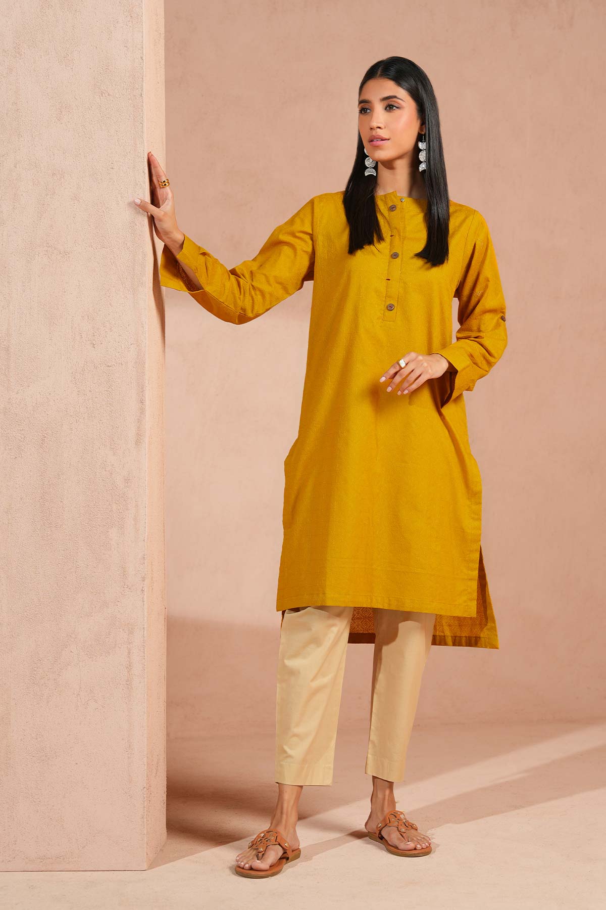 Dyed Chikan Kari Kurti