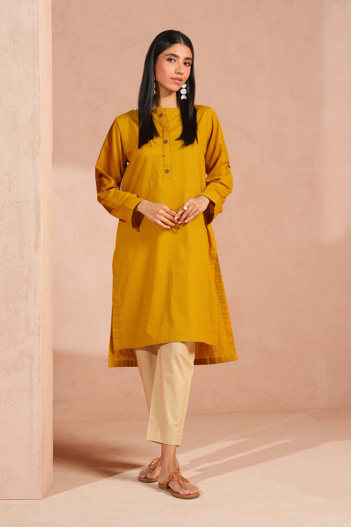Dyed Chikan Kari Kurti