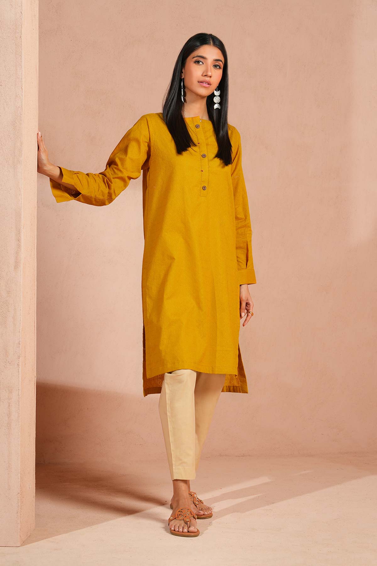 Dyed Chikan Kari Kurti