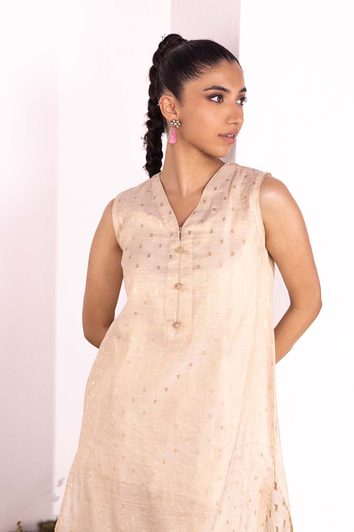 Dyed Zari Kurti