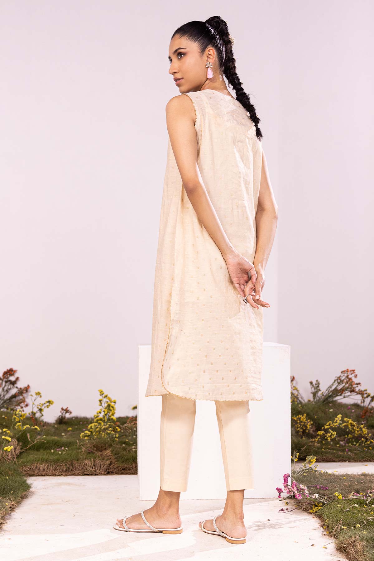 Dyed Zari Kurti