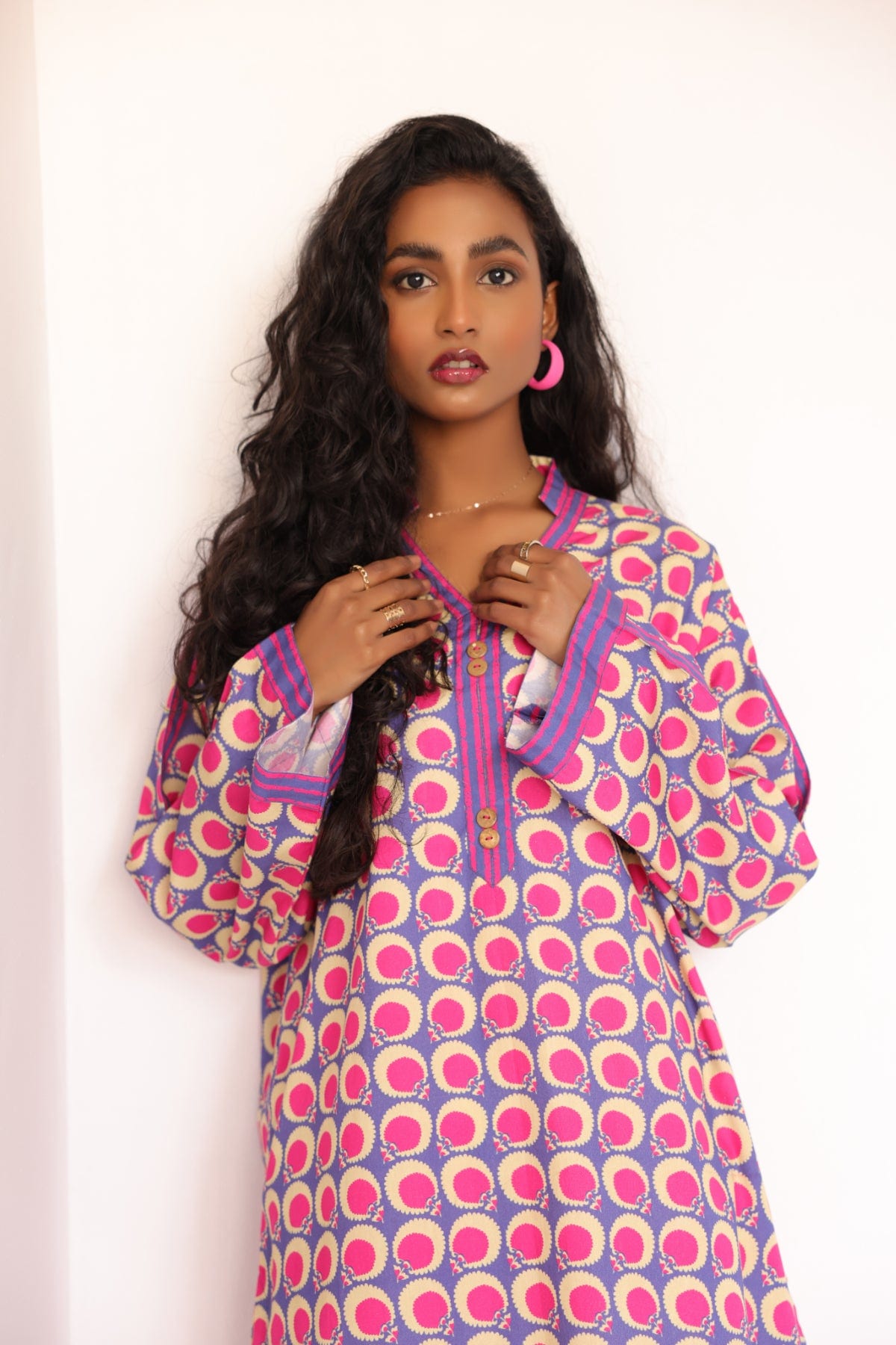 Printed Cambric Kurti