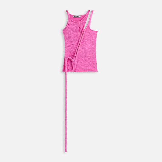 Ottolinger Strappy Knit Top - Pink Fade