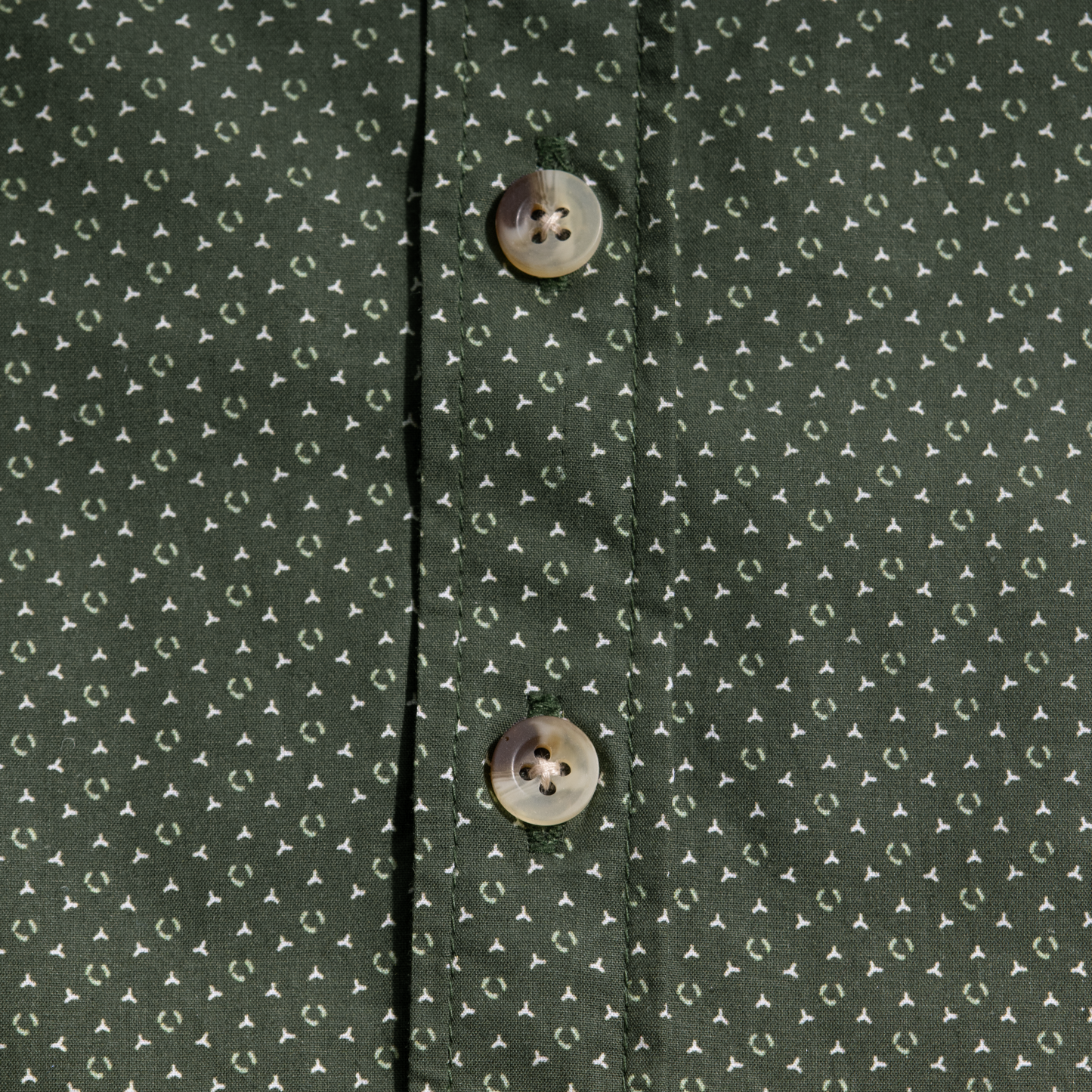 Olive Trichome Point Collar Shirt