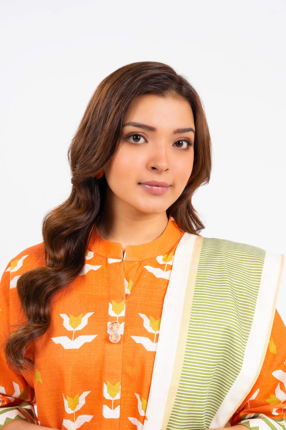 2 Piece Cambric Suit with Lawn Dupatta