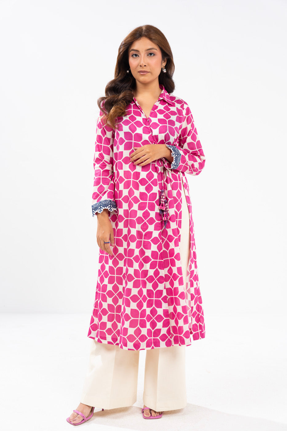 2 Piece Printed Khaddar Suit With Khaddar Trouser