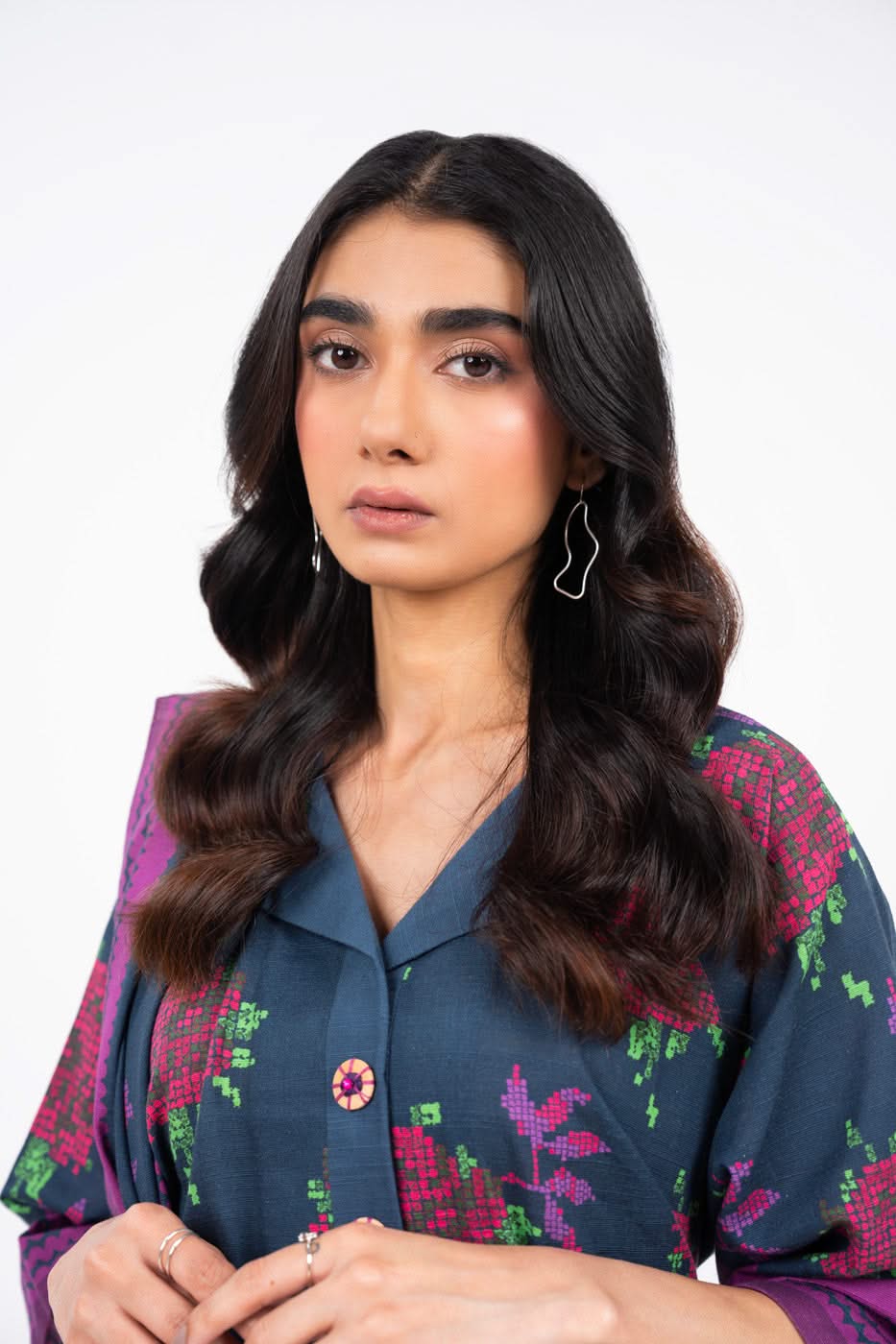 3 Piece Printed Viscose Suit With Viscose Dupatta