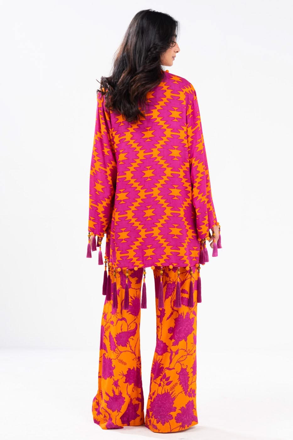 3 Piece Printed Viscose Suit With Viscose Dupatta