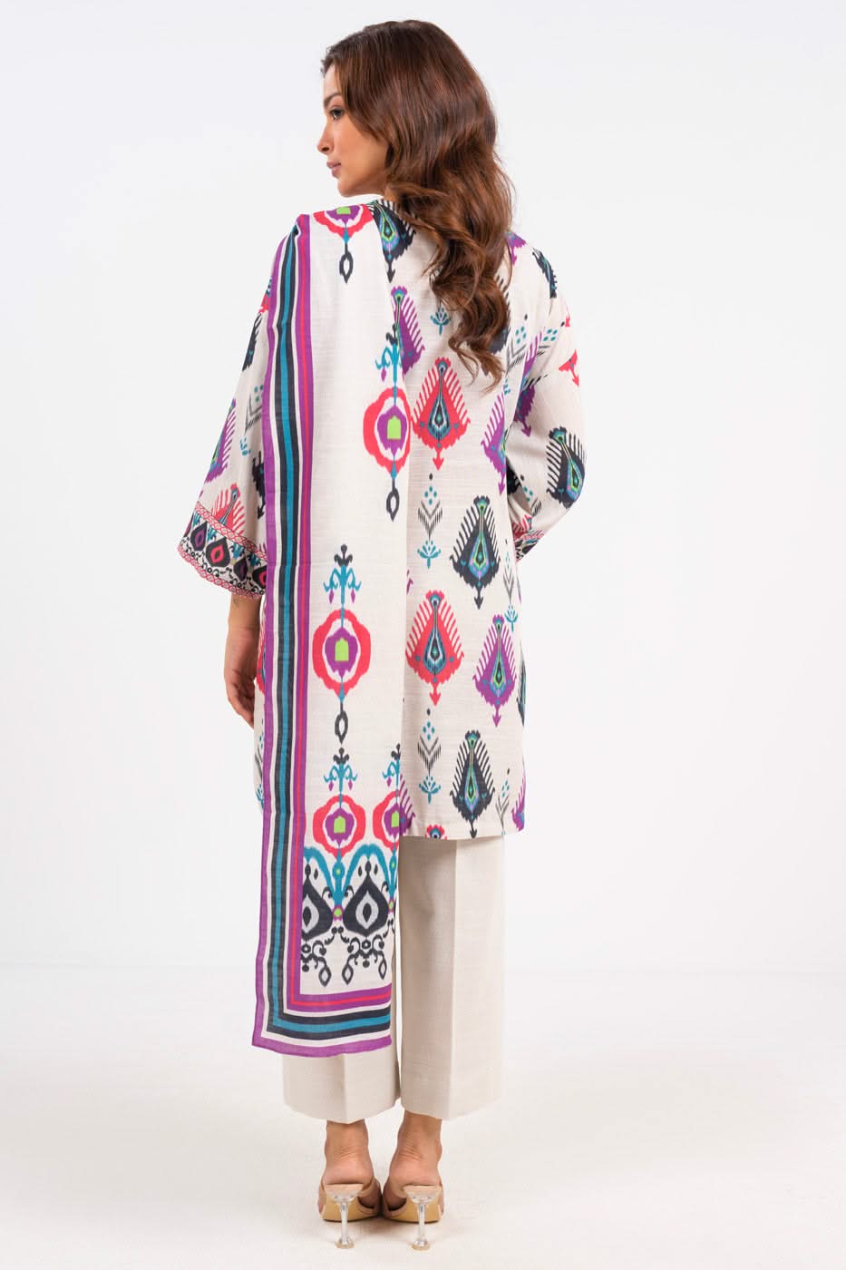 3 Piece Cambric Suit with Lawn Dupatta