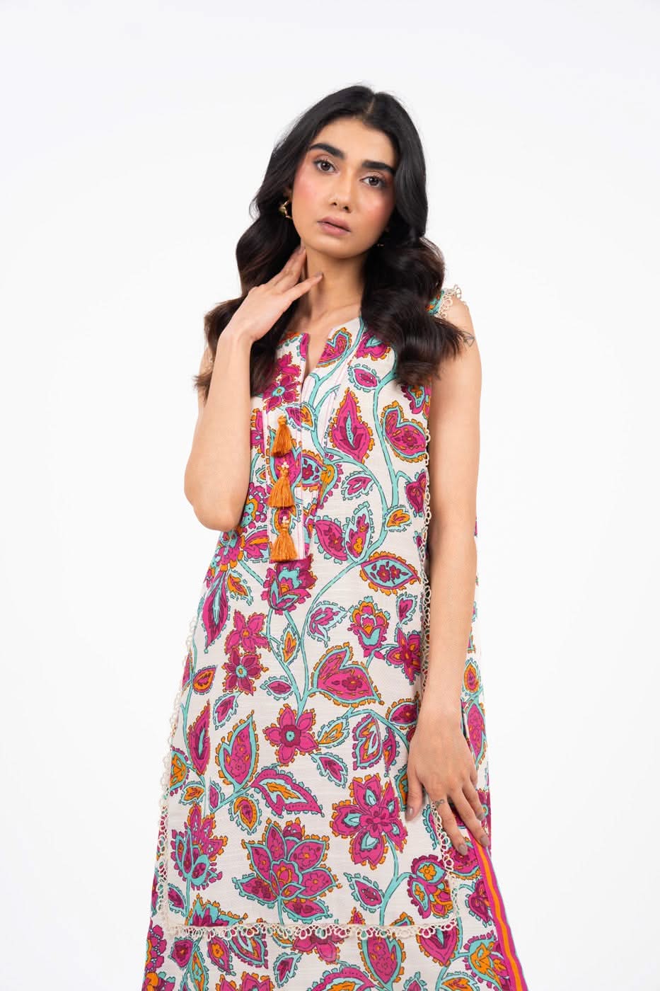 2 Piece Printed Khaddar Suit With Khaddar Trouser