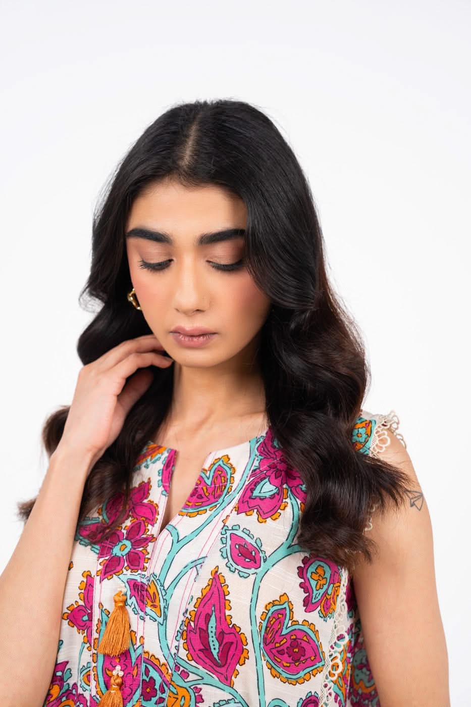 2 Piece Printed Khaddar Suit With Khaddar Trouser