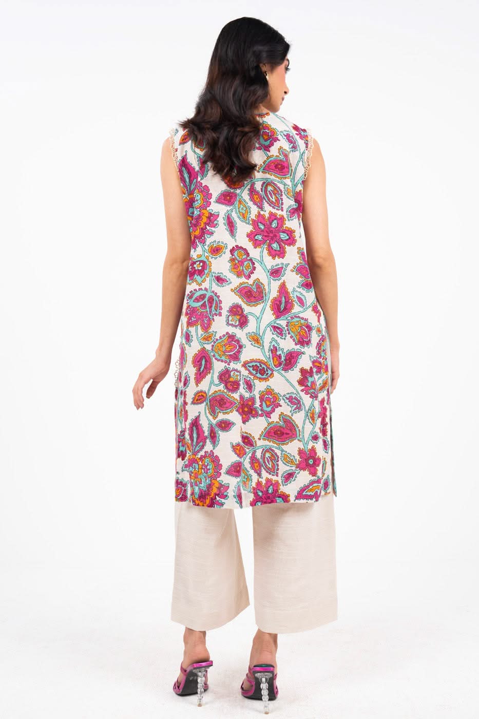 2 Piece Printed Khaddar Suit With Khaddar Trouser