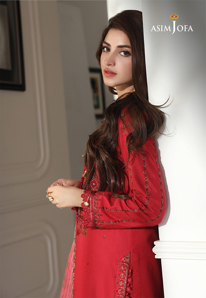AJAI-15  EMBROIDERED CAMBRIC 3 PCS