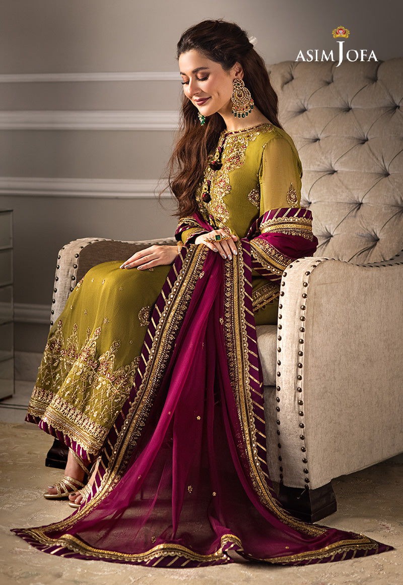 AJZS-06 EMBROIDERED CHIFFON 3 PCS