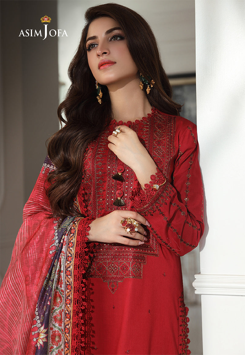 AJAI-15  EMBROIDERED CAMBRIC 3 PCS
