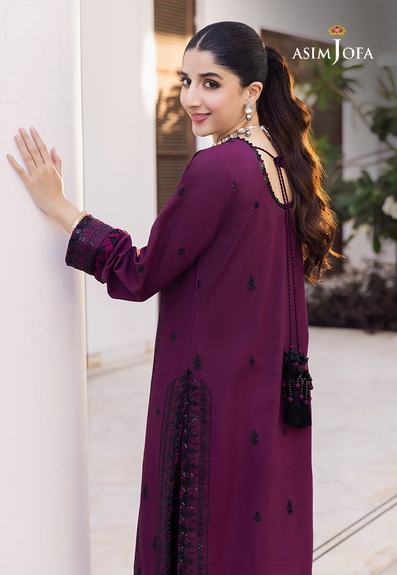AJZS-01 EMBROIDERED CHANDERI COTTON 1 PC