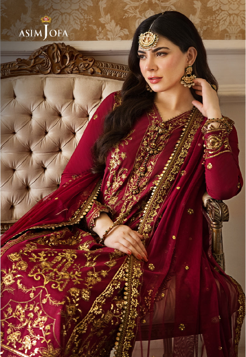 AJZS-24 EMBROIDERED LAWN SILK 3 PCS