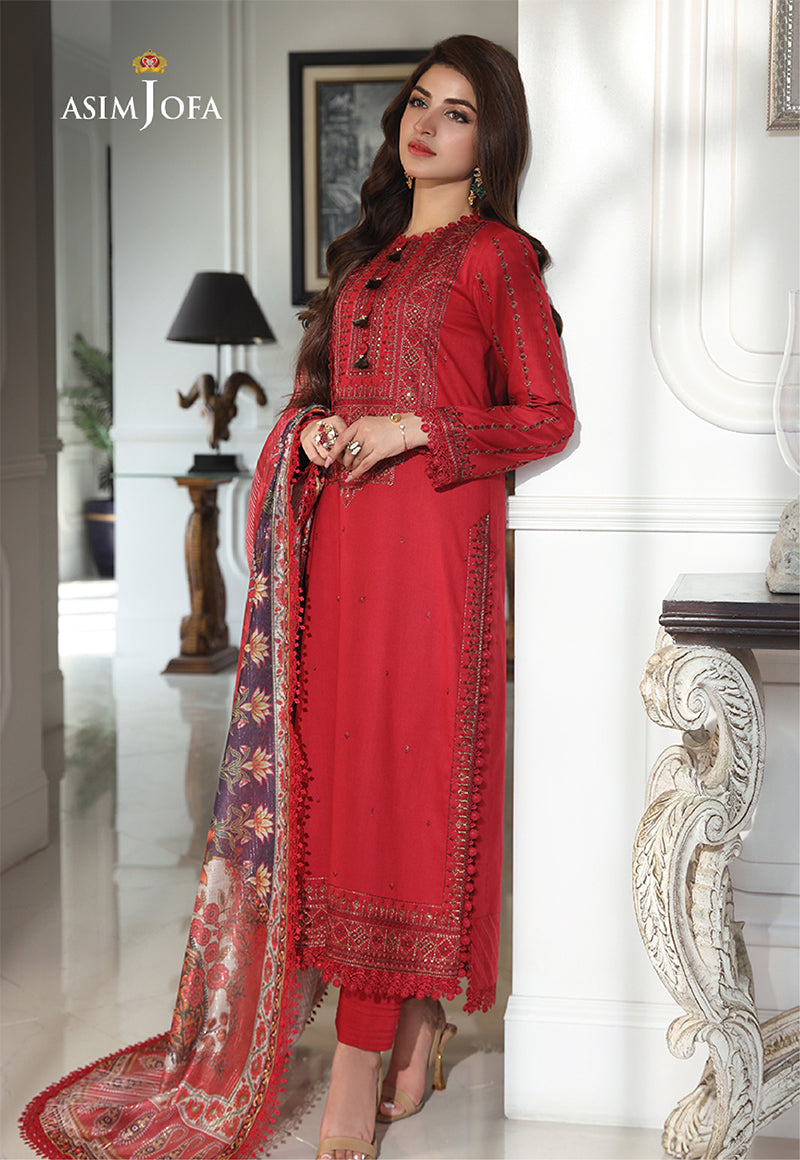 AJAI-15  EMBROIDERED CAMBRIC 3 PCS
